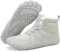 Mishansha Barefoot Shoes Invernali Uomo Stivaletti Scarponi Trekking Donna Inverno Scarpe Piedi Nudi Caldo Impermeabile Antiscivolo Stivali Verde chiaro 38 EU