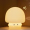 Umikk Pilz-Nachtlicht für Kinder, Nettes Nachtlicht für Kinder, Wiederaufladbare LED Nachtlicht Kinder Timer, Squishy Silikon Pilz Touch Lichter für Kleinkind Zimmer Dekor