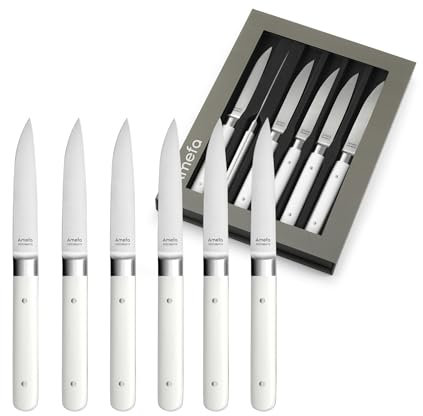 Amefa Fusion Blanc - Coffret 4 couteaux steak
