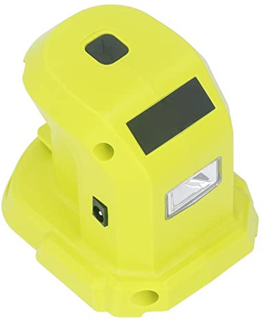 Adapter, Zwei USB-Anschlüsse, Lithium-IonenAdapter-Konverter mit LED-Leuchten, 18 V, 14,4 V, Hochkompatibel, Sicher und Zuverlässig, mit LED-Leuchten, für One+