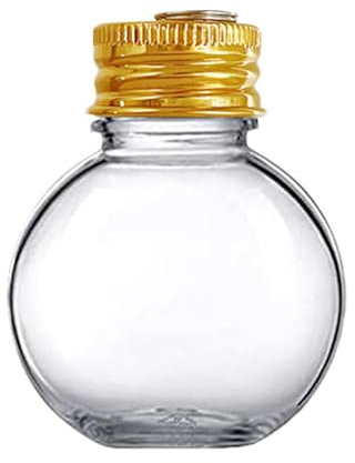 Klare Weihnachtskugeln, 50-ml-Weihnachtskugelflasche Aus PET Mit Hoher Transparenz Weihnachtskugeln Befüllbare Acrylkugeln Durchsichtige Kugeln Zum Befüllen Christbaumschmuck Bastel