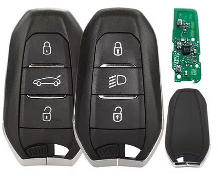 Clé Electronique Vierge pour Peugeot,pour Citroën,pour DS de 2019 à 2023 - IM3A - NCF29A1 - ID4A - Compatible 208-308-508-2008-3008-5008- Compatible C3-C4 Spacetourer-C5 Air Cross (Phare, A3M05)
