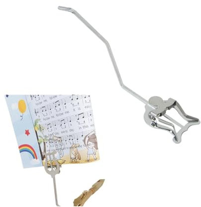 Soporte para saxofón, atril para saxofón marchas para saxofón, soporte para partituras musicales para saxofón barítono soporte portátil para marcha, atril portátil para saxofón