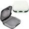 Leogony 2 PCS Hearing Aid Case, ABS Waterproof 65 * 65 * 30mm Box, Built in High Elastic Silicone Air Cushion Ball