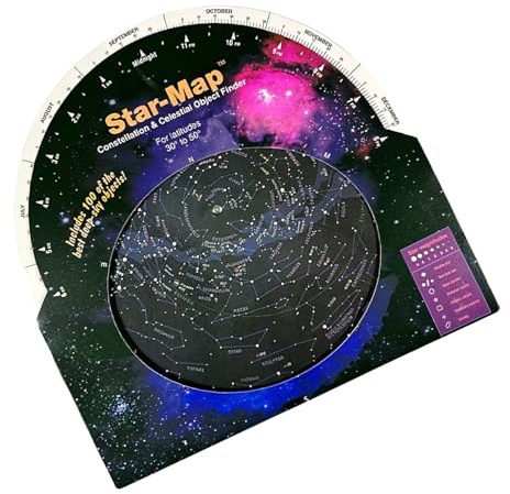 Rotating Star Chart Map for Astronomy Lovers School Science Club Portable Stargazing & Planet Discovery Star Chart