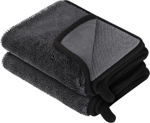 Jostift 2 Stück Microfasertücher Auto Trockentuch Mikrofasertuch 40 x 60cm | Fusselfrei Weich Fast Dry Reinigungstuch für Auto Motorrad Auto Haushalt Küche Fenster