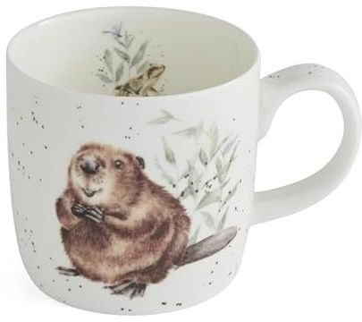 Wrendale Designs Royal Worcester The Arborist Keramiktasse Biber, 0,3 l