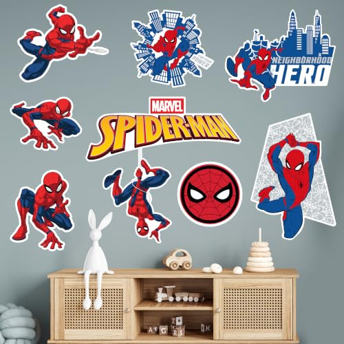 Marvel Wall Sticker Decal for Kids Bedrooms | Art, Superhero Decoration, Mural, Bedroom, Playroom Wall Decor