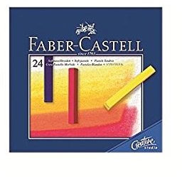 SG Education, F128312 Faber Kreide Pastellkreide, weich, 12 Stück