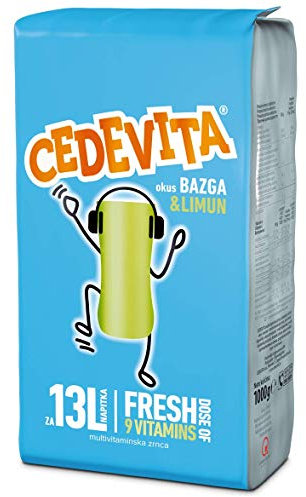 Cedevita Instant 9 Vitamine Getränk in Granulat 1 kg (für 13 Liter Getränk) Holunder und Zitrone