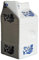 crackinchina Milk carton shaped jug off white ceramic decorated with blue willow patten