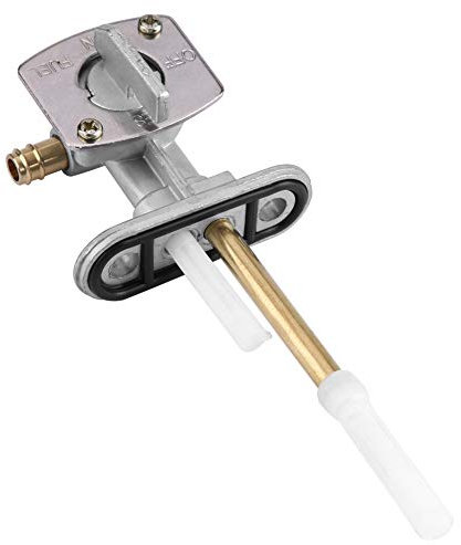 Válvula de conmutación del tanque de combustible de gasolina Petcock de aluminio y plástico de repuesto para ATV YFZ350 YFM660 Grizzly plateado y