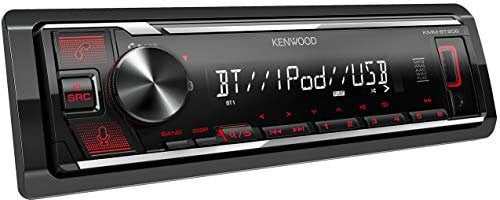 Kenwood KMM-BT206 USB-Autoradio mit BT-Freisprecheinrichtung (Alexa Built-in, Hochleistungstuner, Soundprozessor, USB, AUX, Spotify Control, 4 x 50 Watt, Tastenbeleuchtung rot)