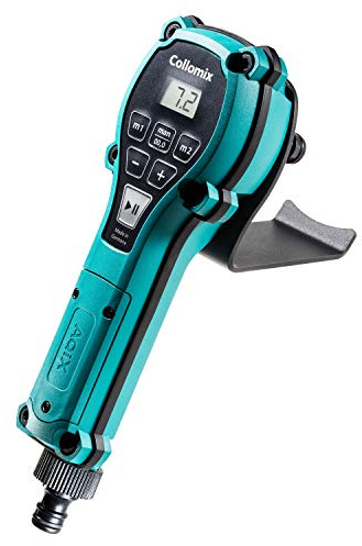 COLLOMIX Water Dosing Device - AQiX Precision Water Meter for Material Mixing with Automatic Flow Stop & 3/4 Quick Hose Connector - AQiX