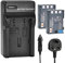 DSTE NB-2LH NB-2L (1900mAh/7,4V) Kit de batterie et chargeur compatible avec Canon PowerShot G9, S40, VIXIA HF R11, HV40, DC320, EOS 400D