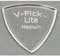 V-Picks™ »MEDIUM POINTED LITE - GUITAR AND MANDOLINE PICK« Plektren für Gitarre und Mandoline - 1.5mm - Farbe: Crystal Clear