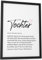 Papierschmiede® Herz Definition: Tochter, DIN A4 (ca. 21x30 cm), Poster für Wohnzimmer, Schlafzimmer, Wandbild Wanddeko Geburt Geschenk Geburtstag - ohne Rahmen