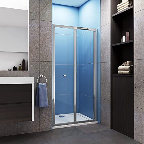 1000x1850mm Height Bathroom Bi Fold Shower Door Shower Enclosure 5mm Glass Cubicle