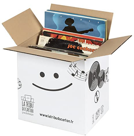 Carton renforcé pour vinyles Blanc