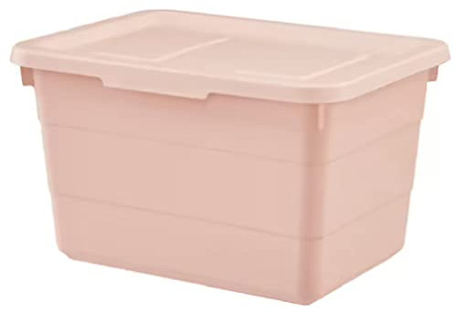 I-K-E-A SOCKERBIT Storage Organizer Drawer Inert Box With Lid Pink Polypropylene Plastic 19x26x15 cm