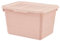 I-K-E-A SOCKERBIT Storage Organizer Drawer Inert Box With Lid Pink Polypropylene Plastic 19x26x15 cm