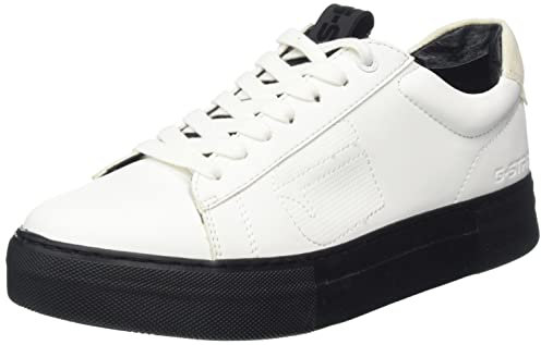 G-star Raw Damen Attacc MID LEA W Sneaker, White, 37 EU
