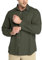 Outdoor Ventures Hemd Herren Freizeithemd Langarm Outdoor Shirt Atmungsaktive Schnell Trocknende Funktionshemd, Männer Frühling Sommer UV-Schutz Sportshirt Grün L