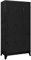 vidaXL Schließfachschrank Spind Schrank Umkleideschrank Metallschrank Fächerschrank Aktenschrank Büroschrank Lagerschrank Schwarz 90x45x180cm Stahl