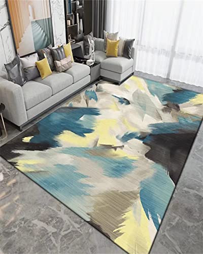 Very Large Rugs Small Carpet Modern Bedroom Living Room Kids Room Abstract Sofa Coffee Table Rug Blue Leesentec Area Rugs Soft Living Room 200X300cm
