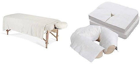 EarthLite Massagetisch Bezug Set Flanell (3-teilig) - Knitterfrei & Warm, Laken & Massageliegen Nasenschlitztücher – Premium, Ultra Soft