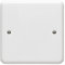 1 Gang Blank Plate, Single Gang Electrical Blanking Plate White, Square Shape Plastic Cover for 1 Gang Plug Socket (1 Gang Blank Plate)