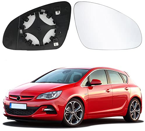 Spiegelglas Ersatz für Opel Astra J 2009-2015, Außenspiegel Glas Asphärisch, Außenspiegel Verstellbar Geeignet, Umkehrlinse Rückfahrglas Spiegel (Astra J-Rechts)
