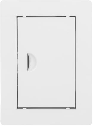 Revisionstür Revisionsklappe Wartungsklappe mit Schnappverschluss, verzinktes pulverbeschichtetes Stahlblech Weiß (Breite x Höhe: 300 x 500 mm)