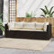 BAZZI Balkonlounge Klein Rattan Lounge Möbel Balkon Ecksofa Klein Braun 59.5 x 65 x 35 cm