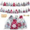 24 Adventskalender Selber Befüllen Adventskalender zum Befüllen Weihnachtskalender Adventskalender Säckchen Groß Kinder Tüten Häuschen Zahlen DIY 2024 18 x 13 cm