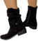 stivali donna estivi traforati bianchi,Stivali Donna Vintage Stivali invernali Moda a Spillo in Pelle Scamosciata a Metà Polpaccio in Pelle Scamosciata con Tacco Tinta Unita Primavera/Autunno/inverno