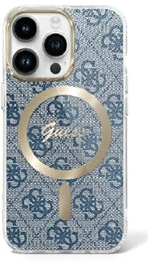 CG MOBILE Guess GUHMP16LH4STB Hülle für iPhone 16 Pro 6.3 Blau hardcase IML 4G