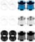 JENCVNL 6 Paar Ohr Tunnel Plug, Edelstahl Flesh Ohr Tunnel Plug Piercing Extra Weich Silikon Ohr Flesh Tunnel Double Flared Plug Expander Ohrpiercing Schmuck 3-20mm für Männer Frauen (4mm)