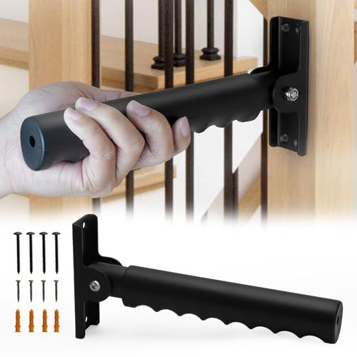 YIBEICO Klappbare Haltegriffe für Tür-/Treppenunterstützung für Senioren, hochklappbare Haltegriffe für die Wand für ältere Menschen, Behinderte, Menschen mit eingeschränkter Balance und Mobilität