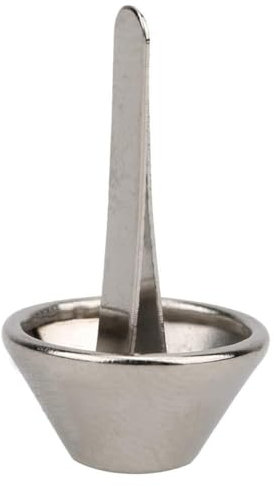 Lederhandwerk-Nieten für die DIY-Herstellung von Geldbörsen, 100 Stück Metall-Pilz-Spike-Nieten, 2 Zinken, Eisen, flache Brad-Nagelkopf-Nieten für Kleidungstaschen