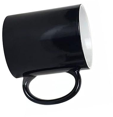 Ciieeo 1pc Unique Novelty Mug Change Mugs Heat Sensitive Ceramic Fingerprint Effect for Hot Drinks