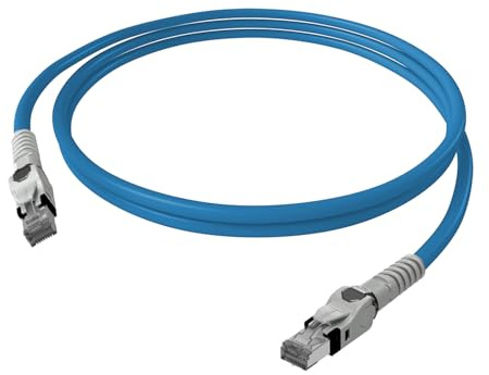 EasyLan VarioBoot Patchkabel Kat.6A, S/FTP, blau, 1 m