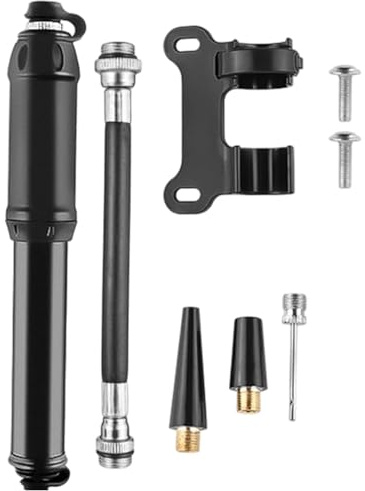 Small Bike Pump | Portable High PressureLightweight Sports Supplies - Bicycle Floor Pump - for Mountain Gravel Fat Biking Frame Camping Front Dirt Sports