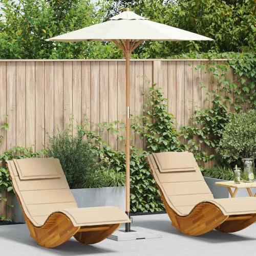 Balkon Sichtschutz, Gartenparasol Cremeweiß 180 x 180 x 230 cm Bambus für Balkon, Terrasse, Garten