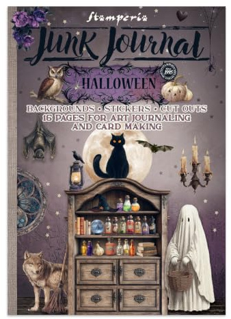 Stamperia - Junk Journal Stickers, Cut-Outs, and Backgrounds for Scrapbooks, Albums, Card Making, Bullet Journalling and More, Perfect for Hobbies, Crafts, and Gifting (Halloween)