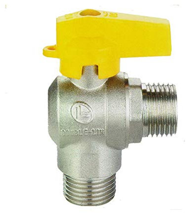 Rubinetto valvola a sfera 1/2'' M/M a squadra EN 331 GAS - 8113R076