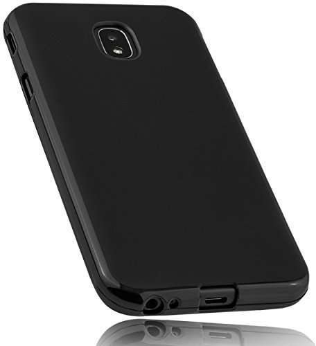 mumbi Hülle kompatibel mit Samsung Galaxy J3 2017 Handy Case Handyhülle, schwarz