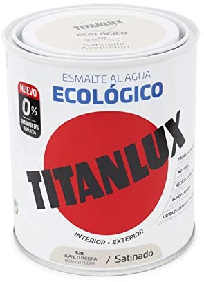 TITANLUX 01T052534 Esmalte, Blanco Piedra, 750 ml
