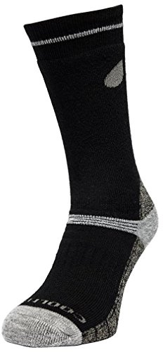 Peter Storm COOLMAX Midweight Hiking Socks, Moisture Wicking, Blister-Free Comfort, 2 Pack (UK, Alpha, L, Regular, Regular, Black)