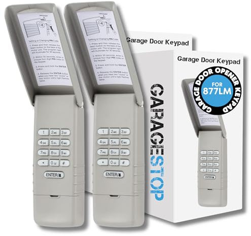 2 für LiftMaster 877LM Garagentor Keyless Entry Keypad Yellow Learn